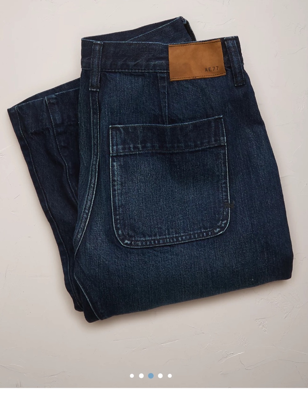 American Eagle AE77 Premium Dark Blue Women’s Barrel Jeans - Picture 8 of 12